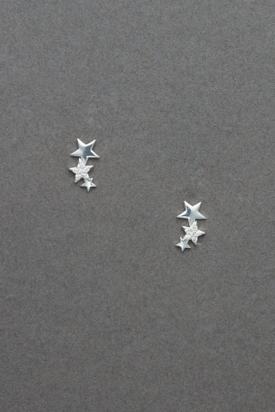 sterling silver star studs